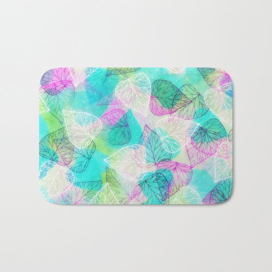 Translucent Leaves Bath Mat