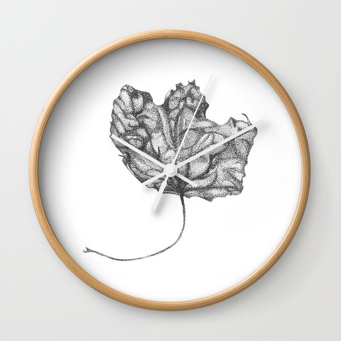 Leaf Wall Clock