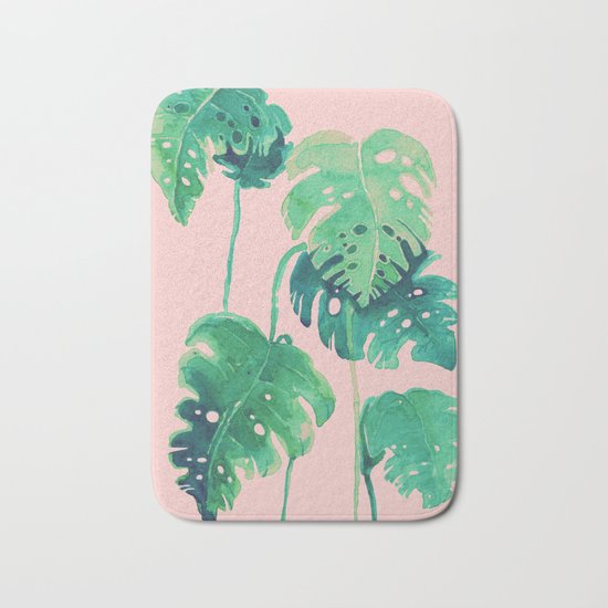 tropical pink Bath Mat