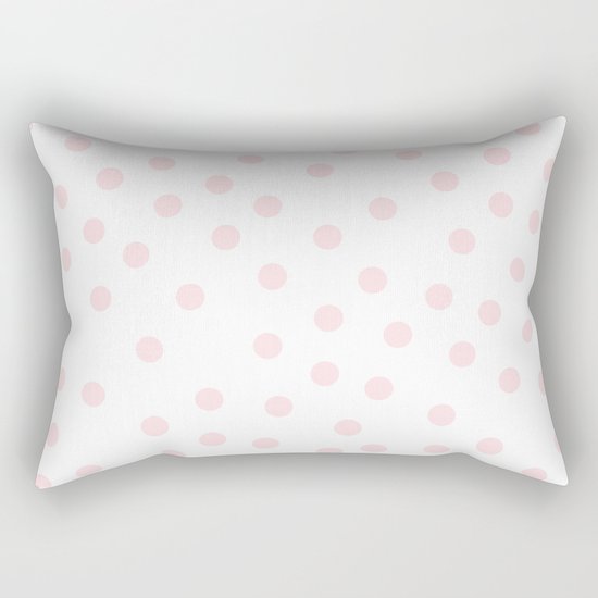Simply Dots in Pink Flamingo Rectangular Pillow