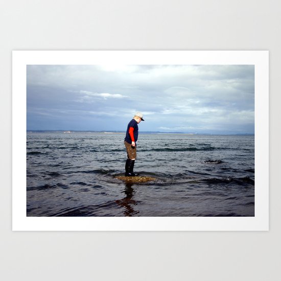 A boy and The Sea 2 Art Print