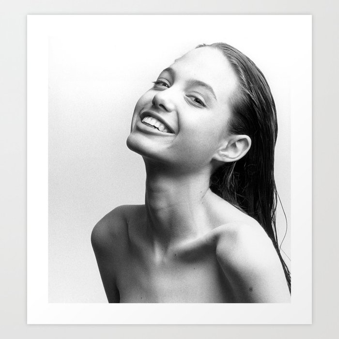 Young Angelina Jolie Art Print
