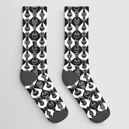 Isometric Chess BLACK Socks