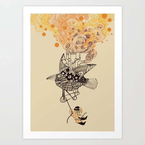 The wacky traveling machine Art Print
