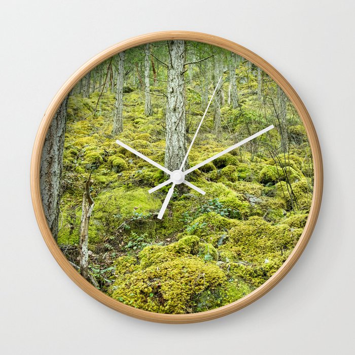 Mossy Forest Floor Wall Clock