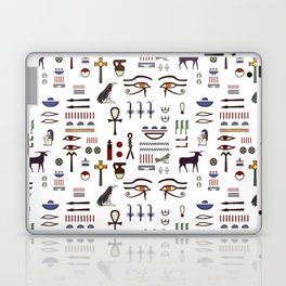 Ancient egypt symbol.Fabric.Seamless.Background.Egyptian. Laptop Skin