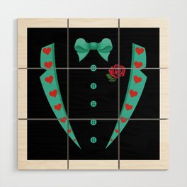 Valentines Costume Tie Hearts Day Valentines Day Wood Wall Art