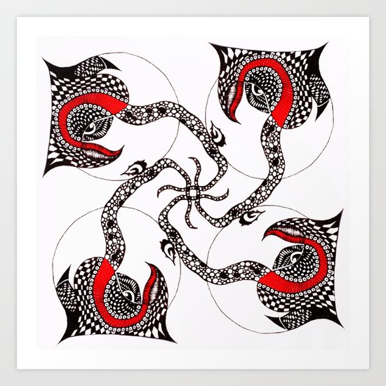 quad Art Print