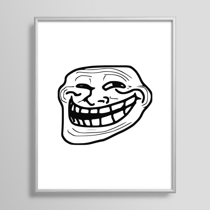 Troll Face Metal Print by Saul Gavaghan