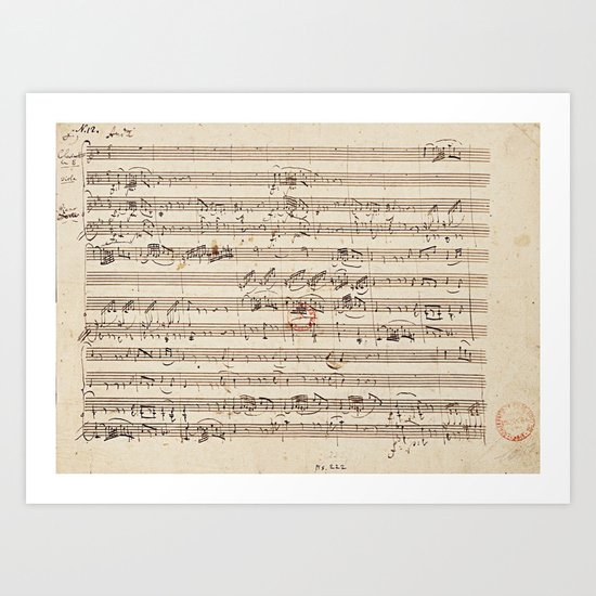 Mozart Art Print