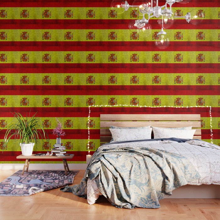 Grunge Spain Flag Wallpaper By Steveball Society6