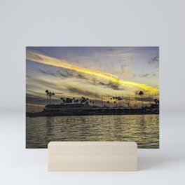 Alamitos Bay Sunset Summer 2021 Mini Art Print