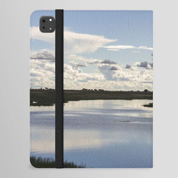 South Africa Photography - Pond Under The Blue Cloudy Sky iPad Folio Case