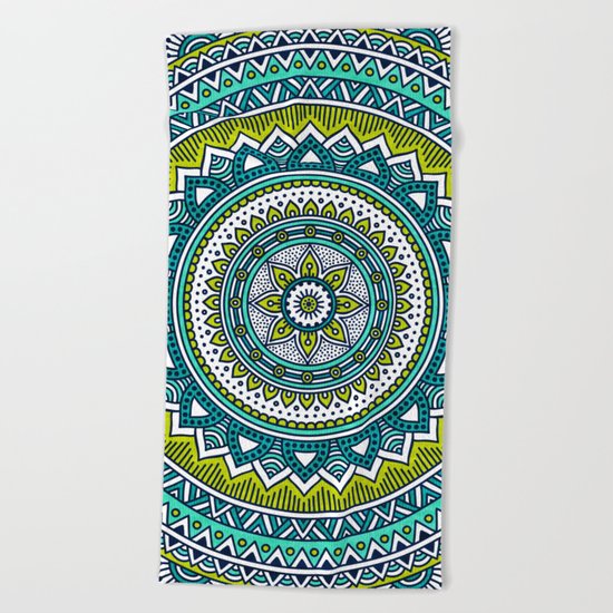 Hippie Mandala 2 Beach Towel