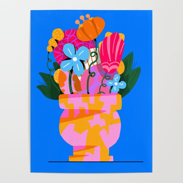 Late Summer Flowers Art Print Poster