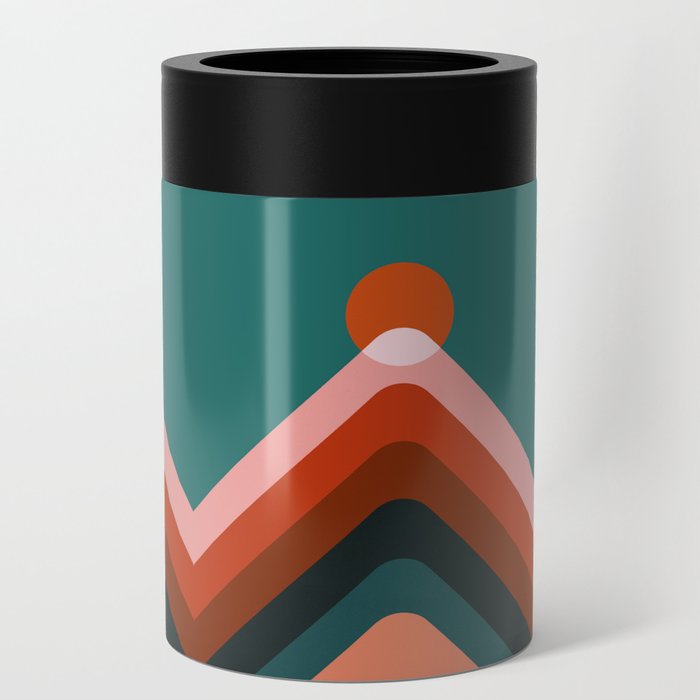 Abstraction_SUNRISE_SUNSET_LAYERS_MOUNTAINS_BOHEMIAN_POP_ART_0528A Can Cooler