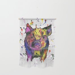 Percy the Rainbow Pig Wall Hanging