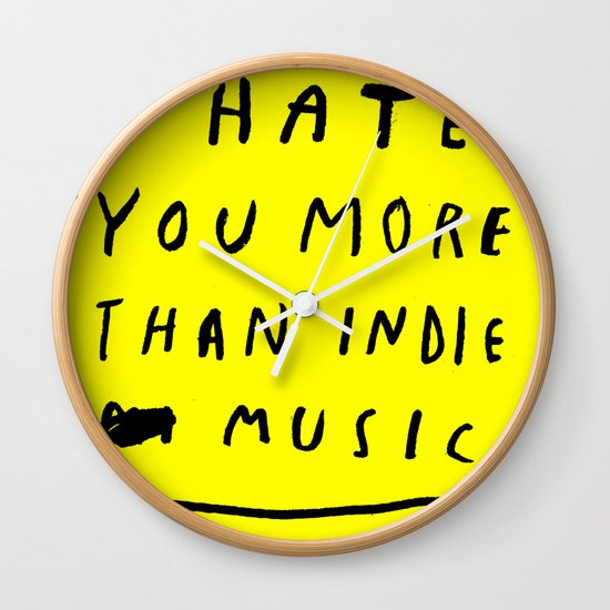 INDIE MUSIC Wall Clock