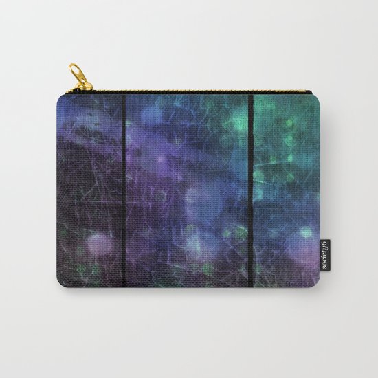 Purple, Green and Blue Carry-All Pouch