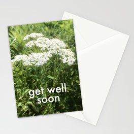 Get Well Soon - Yarrow Flower Stationery Cards