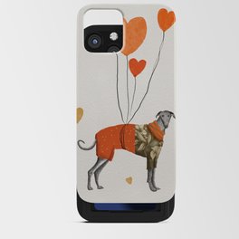 The greyhound with the balloons iPhone Card Case