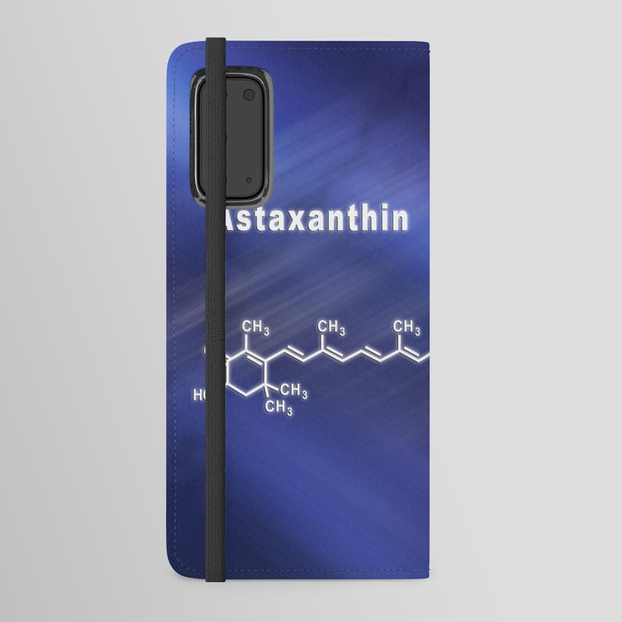 Astaxanthin keto-carotenoid, Structural chemical formula Android Wallet Case