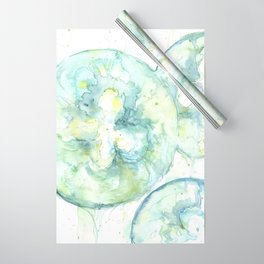 Teal Moon Jellies Wrapping Paper