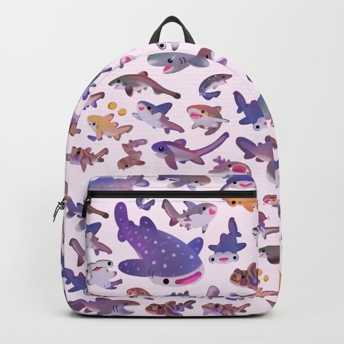 Shark day2 - bright Backpack
