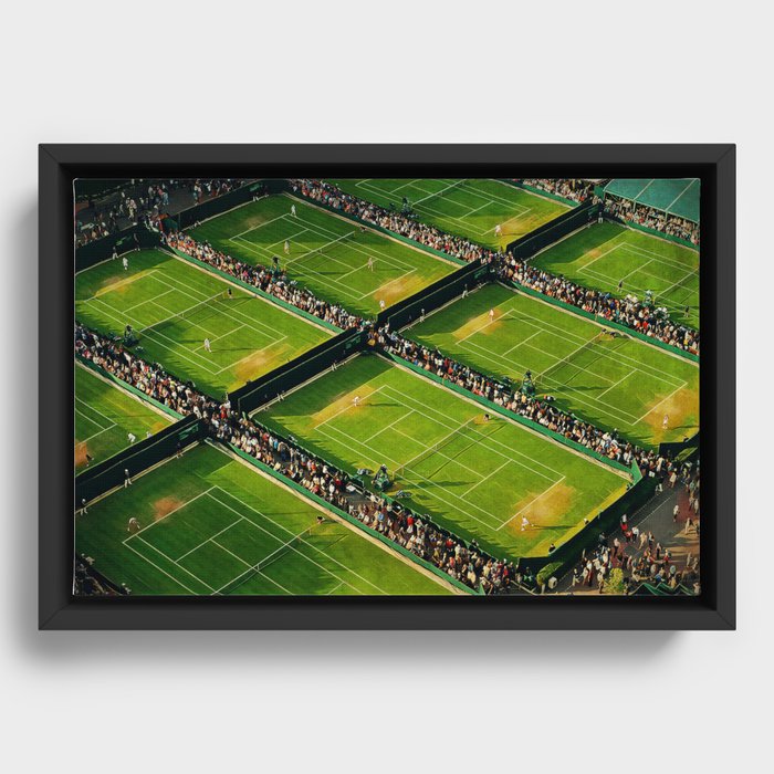 Tennis at Wimbledon Framed Canvas