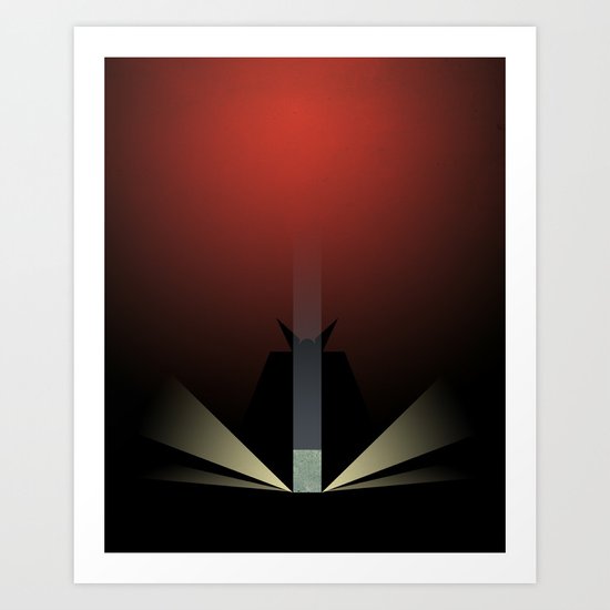 Smooth Minimal - A viking with a very big hammer Art Print