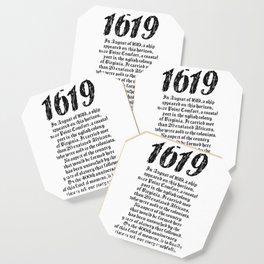 Project 1619 Established American Black History Coaster | 1619Ourancestors, 1619, Blackhistory, Heritage, Curated, America, Black, Slavery, Graphicdesign, Blackpeoplehistory 