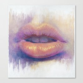 Lip Study Canvas Print