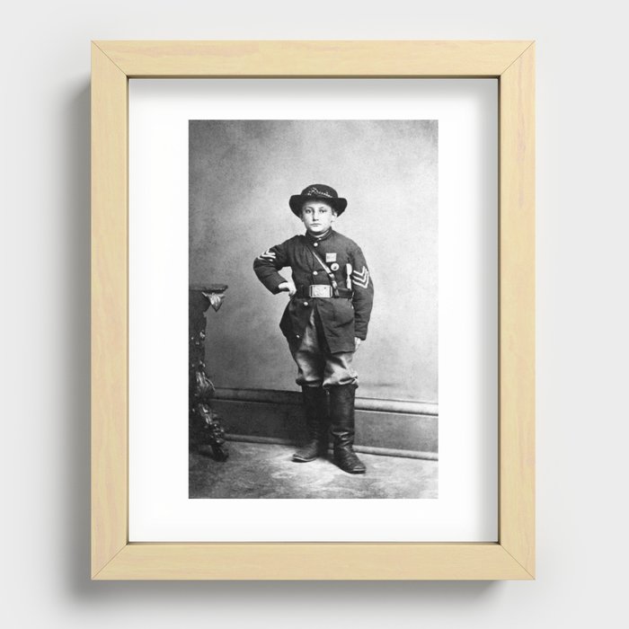 Sergeant Johnny Clem Portrait - Civil War 1863 Recessed Framed Print
