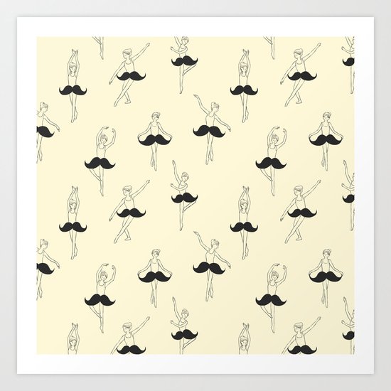 The Ballet of Mustache Art Print