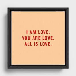 We Are Love I Framed Canvas