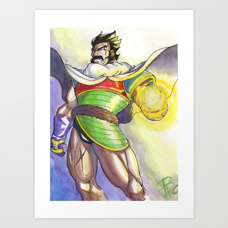 Paragus Dragon Ball Art Print By Gabrielcardozoart Society6