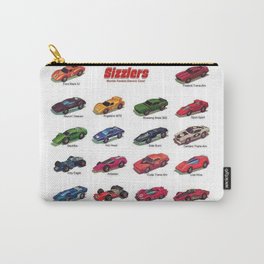 Redline Era 1960's Hot Wheels Sizzlers Advertising Vintage Toy Car Poster Carry-All Pouch