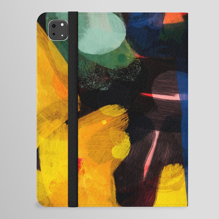 Abstract Zen Art Expressionism With The Sun iPad Folio Case