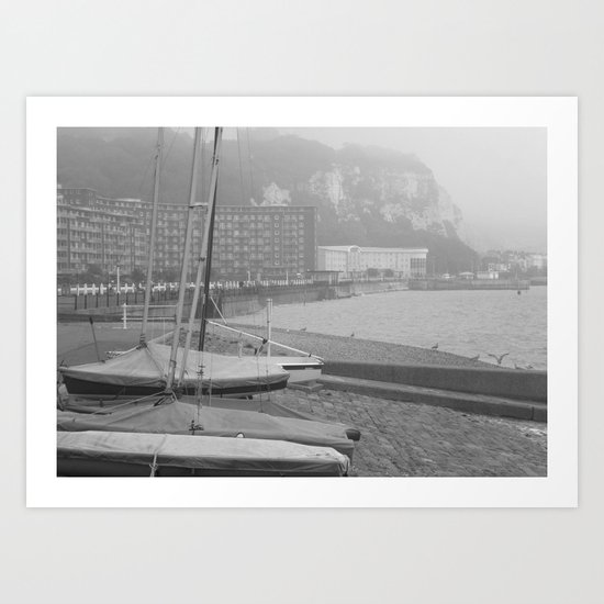 Fog Over Dover Art Print