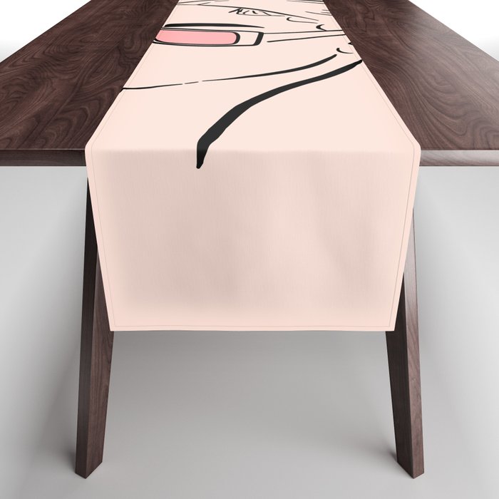 Baddie Cute Poster Table Runner