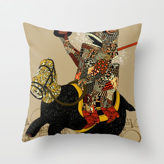 Hooray Throw Pillow