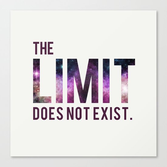 The Limit Does Not Exist - Mean Girls quote from Cady Heron Canvas Print