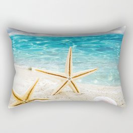 seashell and sea Rectangular Pillow