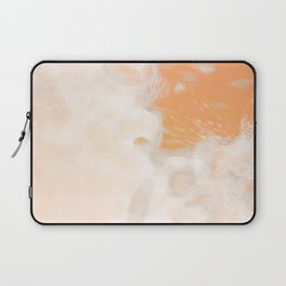 Soft orange white paper  Laptop Sleeve