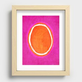 Pink Orange White Eye Catching Bright Colors Recessed Framed Print