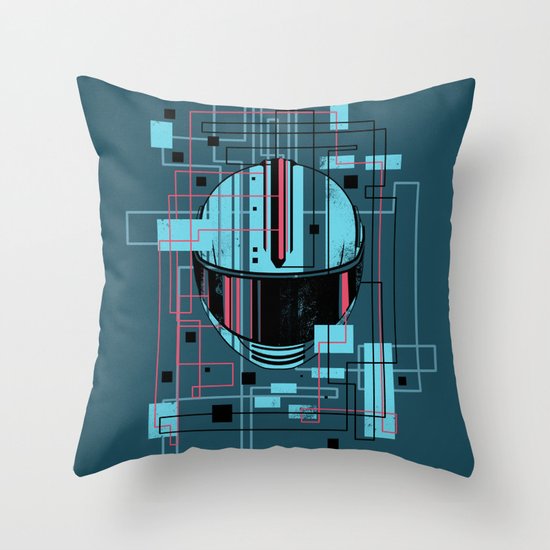 Reticent. Throw Pillow