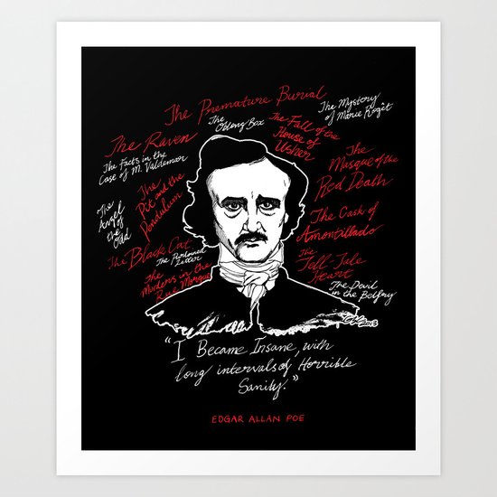 E.A. Poe Art Print