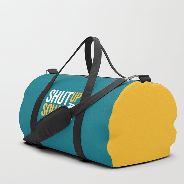 teal gym bag