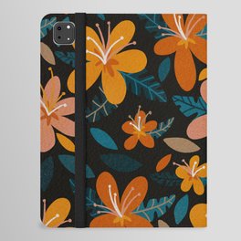Tropical Holiday Florals – Orange iPad Folio Case