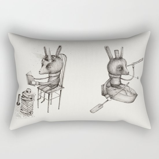 'Dreams Of Leaving' (Part 1 & 2) Rectangular Pillow